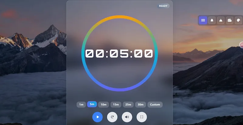 A timer and productivity tools